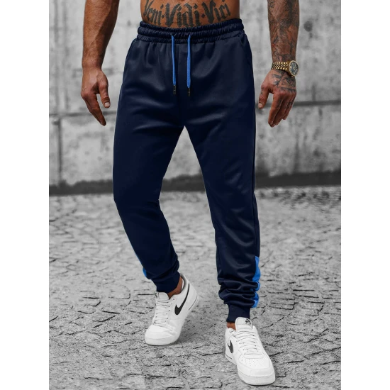 Tamsiai mėlynos laisvalaikio kelnės vyrams Virot JS/8K173