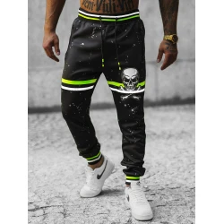 Vyriškos juodos laisvalaikio kelnės Vidi