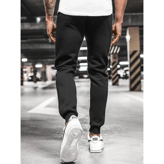 Vyriškos juodos laisvalaikio kelnės Resol JS/XW01/1