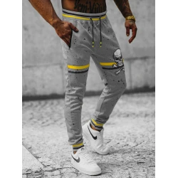 Vyriškos pilkos laisvalaikio kelnės Vidi