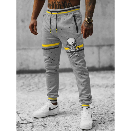 Vyriškos pilkos laisvalaikio kelnės Vidi JS/K10227Z