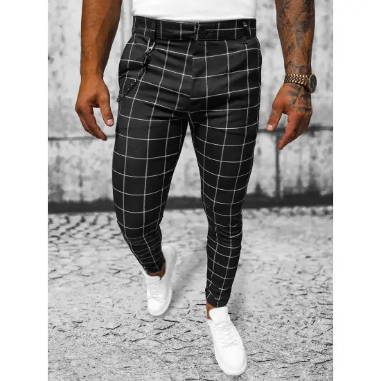 Juodos vyriškos kelnės Chino DJ/550174