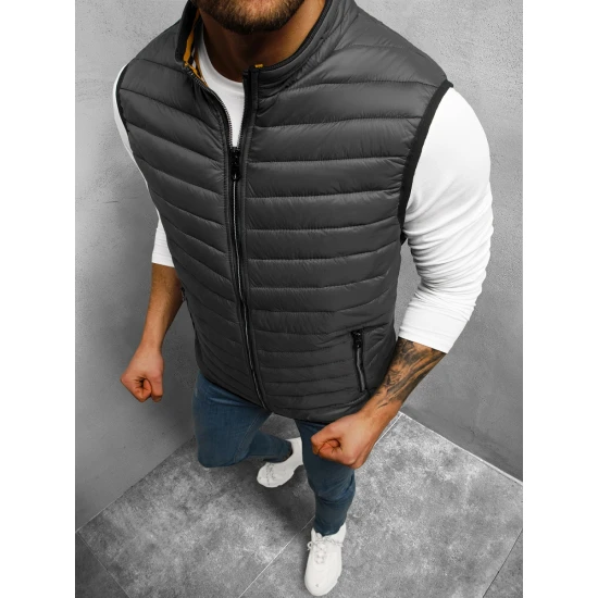 Vyriška tamsiai pilkos spalvos liemenė Tirol N/7103/4