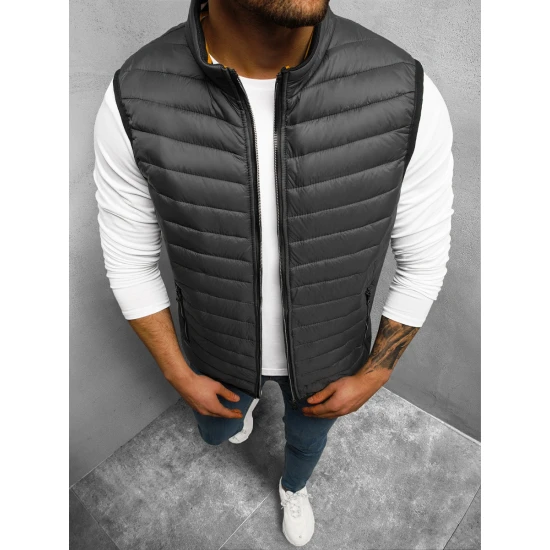 Vyriška tamsiai pilkos spalvos liemenė Tirol N/7103/4