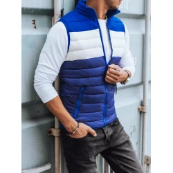 Vyriška mėlyna liemenė Ters