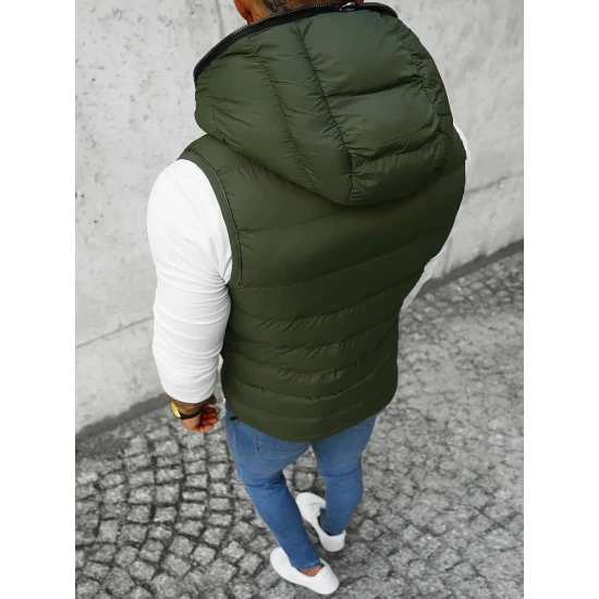 Tamsiai žalia liemenė su gotuvu Nanor JS/M805/136