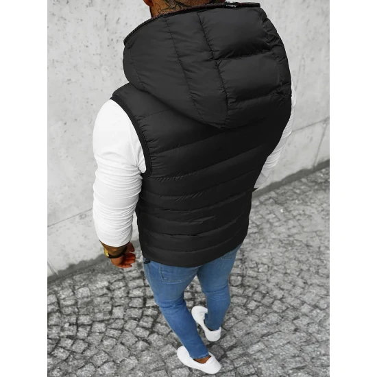 Vyriška juoda liemenė su gotuvu Nanor Liemenės