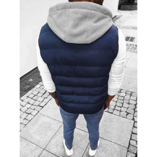 Vyriška tamsiai mėlyna liemenė su gobtuvu Neril JS/M751/215