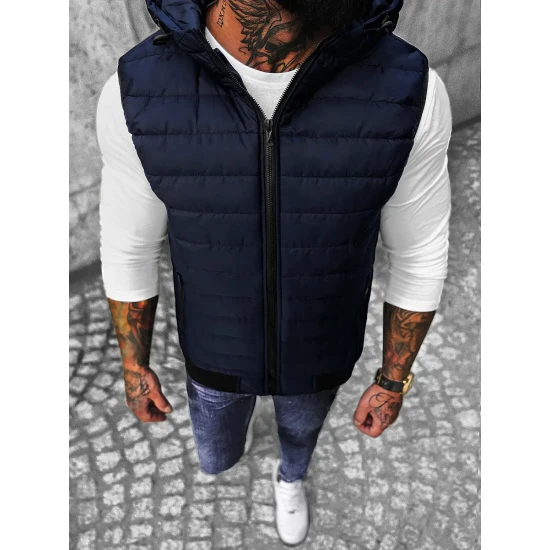 Vyriška tamsiai mėlyna liemenė Minel JS/MY88Z