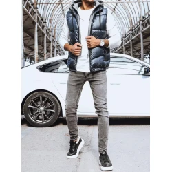 Vyriška tamsiai mėlynos spalvos liemenė Viko