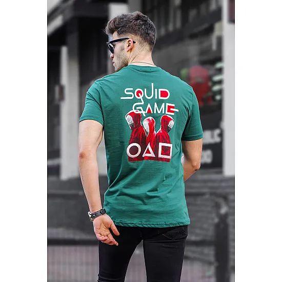 Vyriški žalios spalvos marškinėliai Squid Game PK5383 Premium