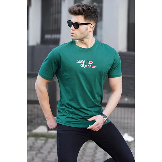 Vyriški žalios spalvos marškinėliai Squid Game PK5383 Premium