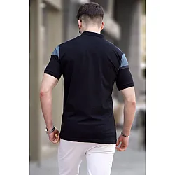 Juodi vyriški polo marškinėliai Albert