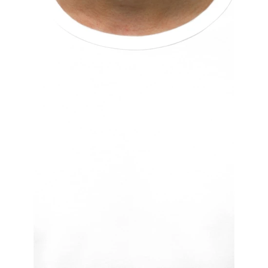 Vyriški baltos spalvos marškinėliai Belo 712006