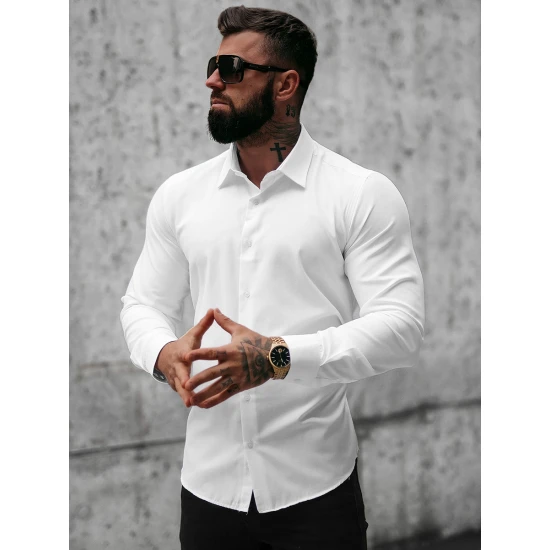 Baltos spalvos marškiniai Intense MECH/2122