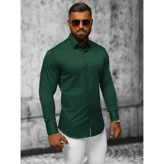 Žalios spalvos marškiniai Larum Marškiniai