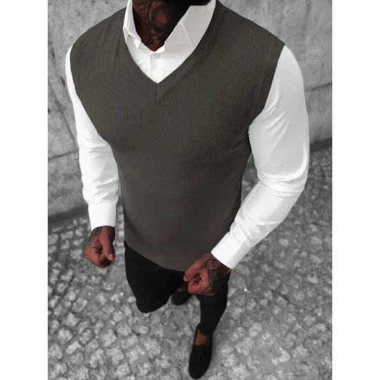 Tamsiai pilka megzta liemenė Rovol Megztiniai