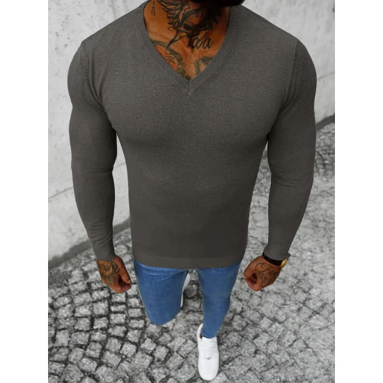 Tamsiai pilkas vyriškas megztinis Gozil NB/MMB601/3