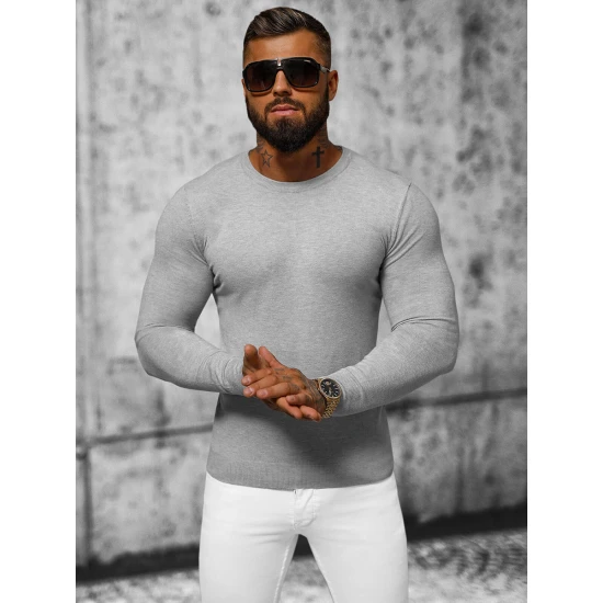 Pilkas megztinis vyrams Zadal NB/MMB602/2