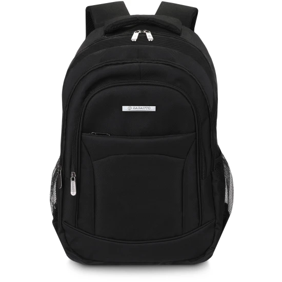 Juoda kuprinė su kvėpuojančiais nugaros ir pečių dirželiais Luter ZG700