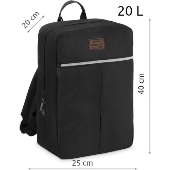 Juoda kelioninė lėktuvo kuprinė Nanor ZG834