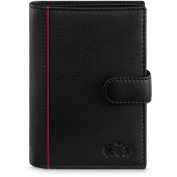 Pinignė odinė juoda Gaser