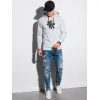 Gray sweater with a hood Vytis B1154 Premium