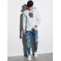 Gray sweater with a hood Vytis
