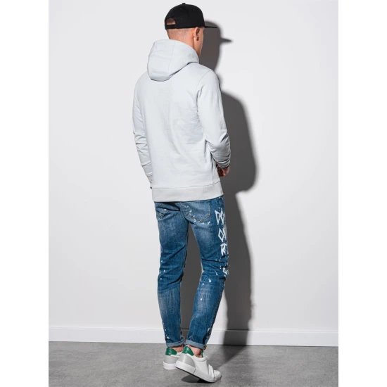 Pilkos spalvos džemperis su gobtuvu Vytis B1154 Premium