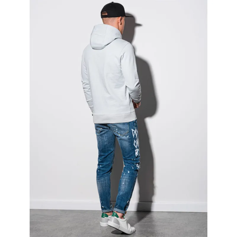 Gray sweater with a hood Vytis B1154 Premium
