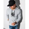 Gray sweater with a hood Vytis B1154 Premium