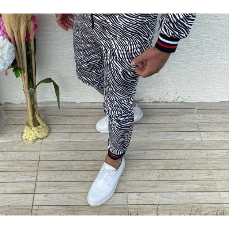 Zebra print trousers for men Nevada PK475586 Premium