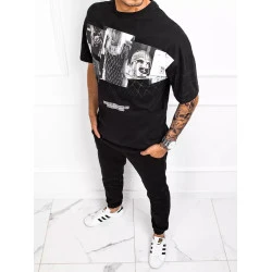 Marškinėliai vyrams juodos spalvos Tiron