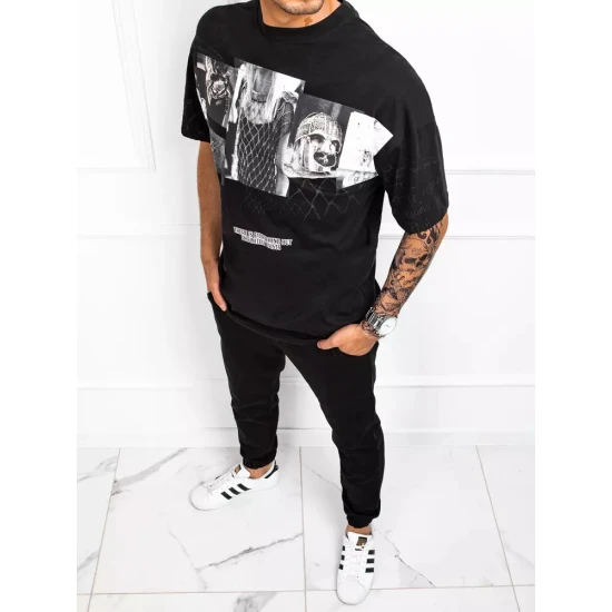 Marškinėliai vyrams juodos spalvos Tiron RX4845