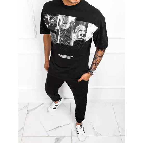 Marškinėliai vyrams juodos spalvos Tiron RX4845