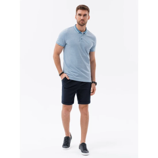 Polo marškinėliai mėlyni Poli V3 S1618