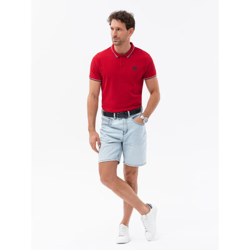 Raudoni polo marškinėliai Karol V3 S1635