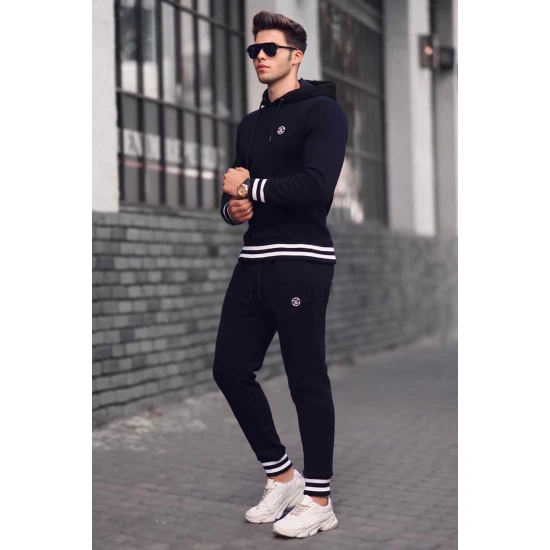 Juodos vyriškos sportinės kelnės Ekrek Kelnės