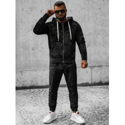 Juodas veliūrinis vyriškas komplektas Omilo