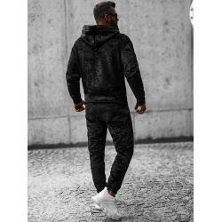 Juodas veliūrinis vyriškas komplektas Omilo