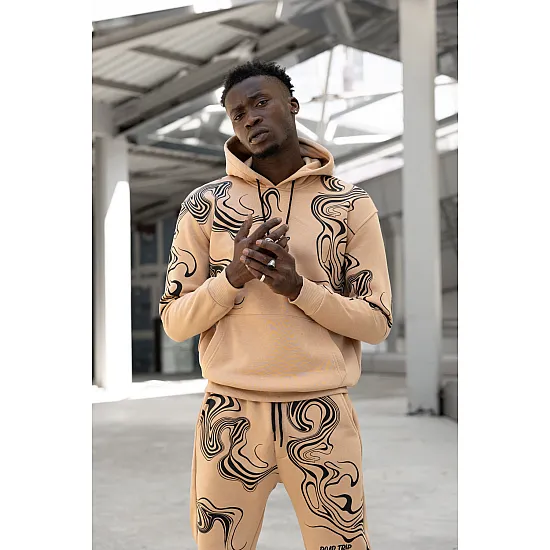 Męski beżowy dres Road Trip PK3018 Premium