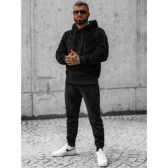 Juodas vyriškas sportinis komplektas Slit O/3A82