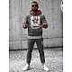 Akcija Tamsiai pilkas vyriškas sportinis komplektas Star JS/8C59/5