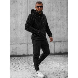 Juodas vyriškas sportinis komplektas Slit