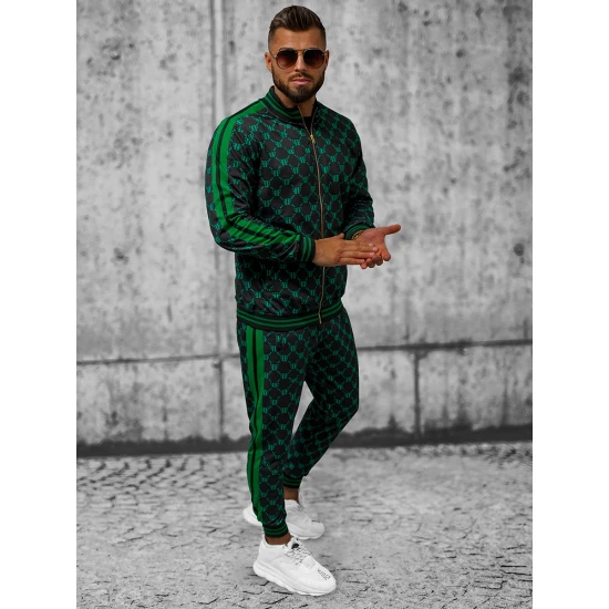 Juoda - žalia vyriškas komplektas Oran O/12136 Premium