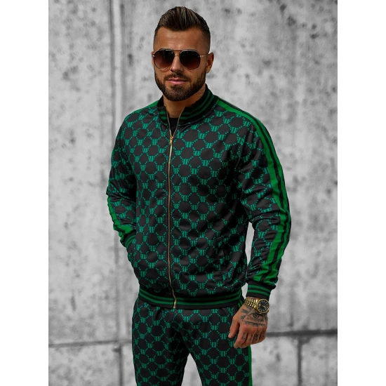 Juoda - žalia vyriškas komplektas Oran O/12136 Premium