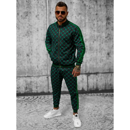 Juoda - žalia vyriškas komplektas Oran O/12136 Premium