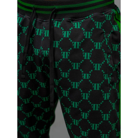 Juoda - žalia vyriškas komplektas Oran O/12136 Premium