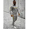 Pilkos spalvos vyriškas sportinis komplektas Ronex