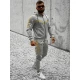 Pilkos spalvos vyriškas sportinis komplektas Ronex JS/C8117